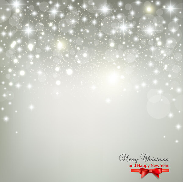 Elegant Christmas background with snowflakes and place for text.