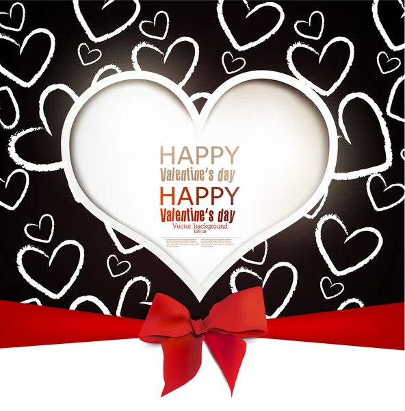 Tarjeta de regalo. San Valentín — Vector de stock