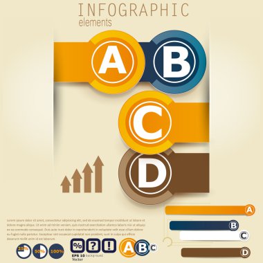 Infographic öğeleri kümesi. tasarım şablonu.