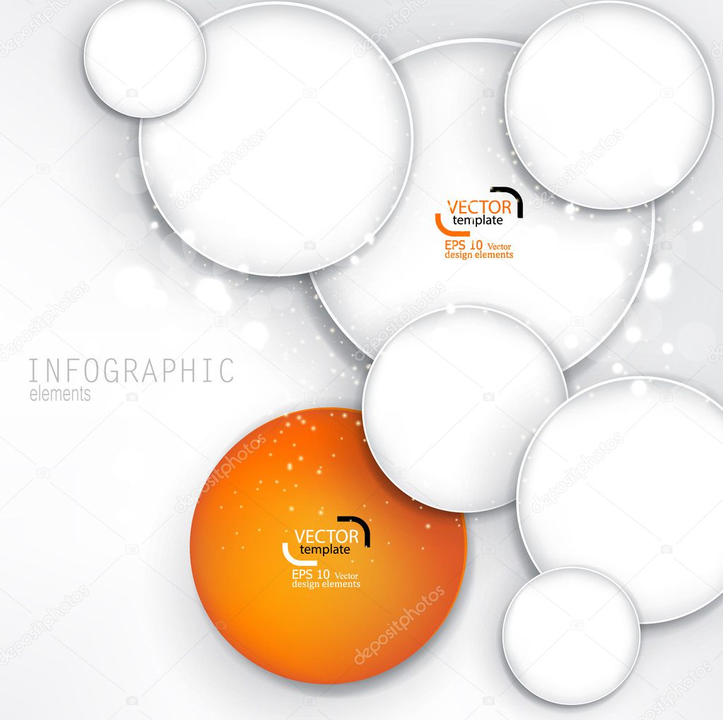 Abstract background with white speech bubble. Vector template