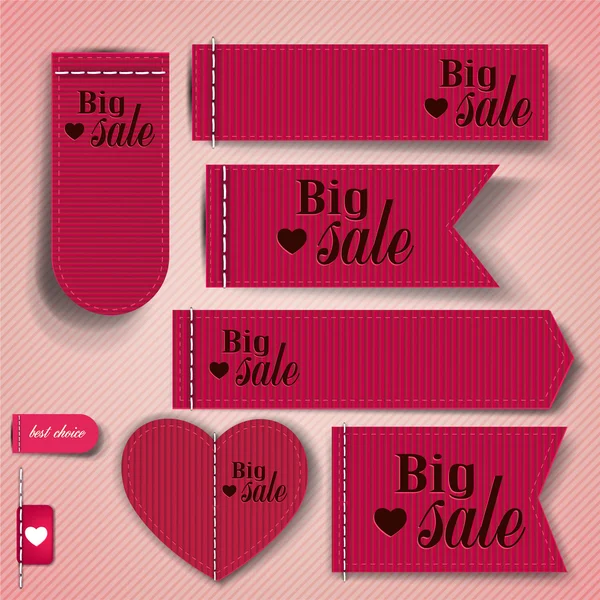 Set de burbujas, pegatinas, etiquetas, etiquetas "Big Sale". templa vectorial — Vector de stock