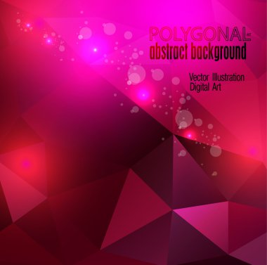 renkli poligonal arka plan. vektör çizim