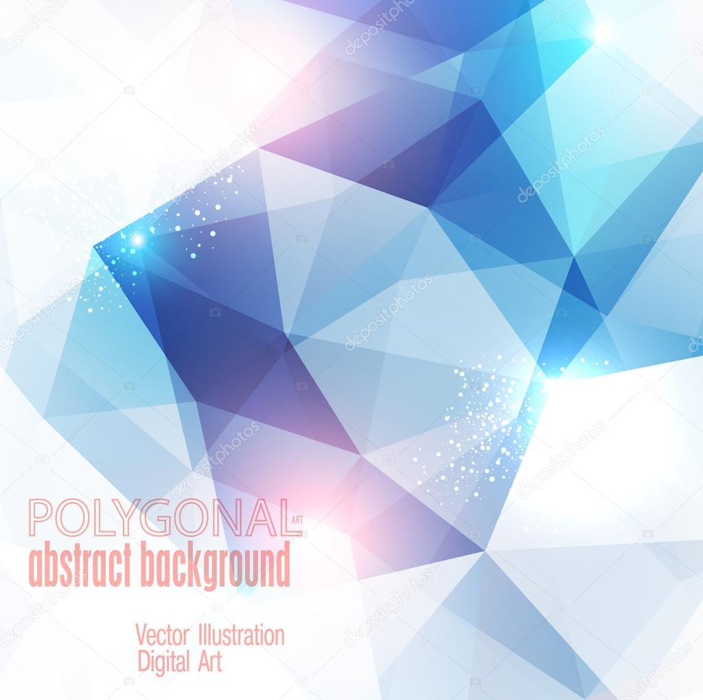 Abstract colorful polygonal background. Vector illustration