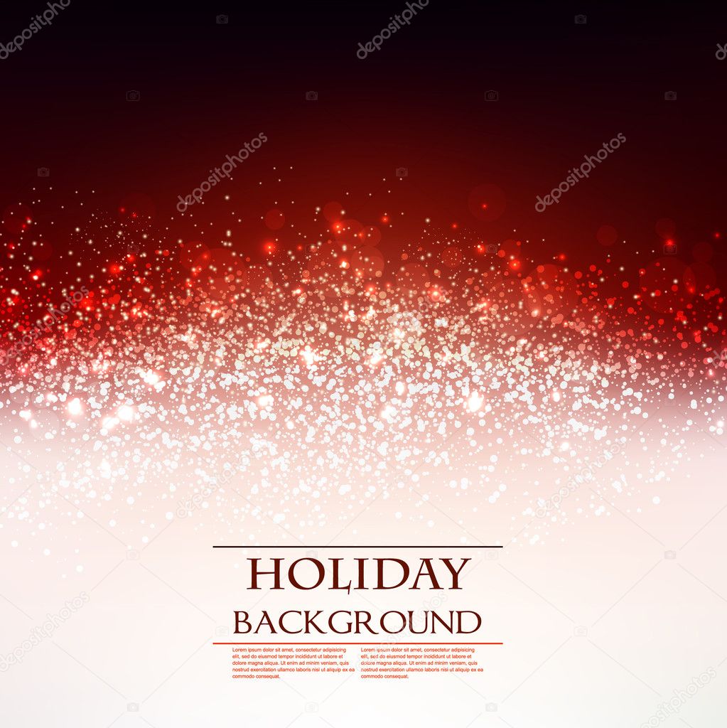 Elegant Christmas Red background with snowflakes