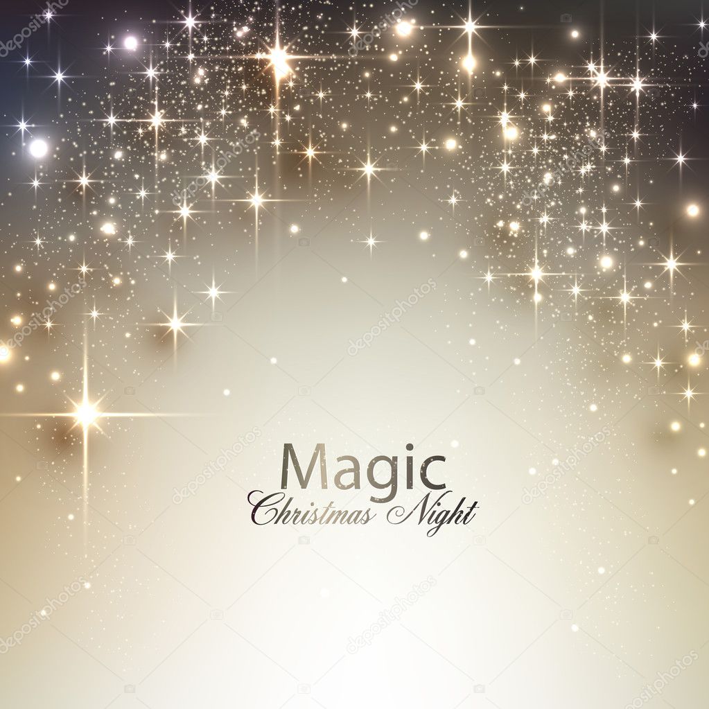 Elegant Christmas background with place for text. Vector Illustr