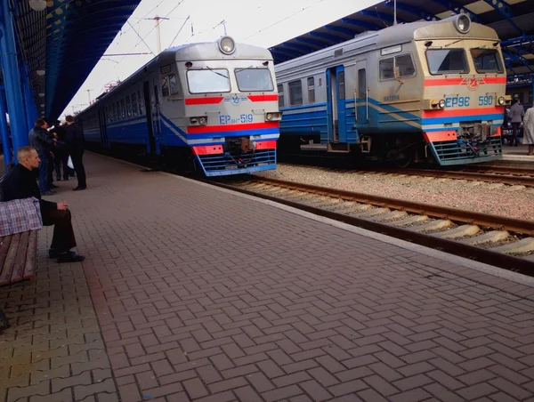 Järnvägsstation — Stockfoto