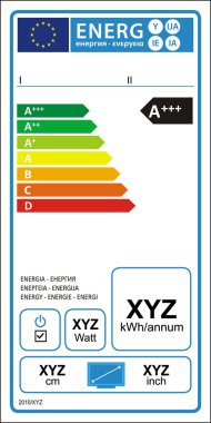 TV enerji derecelendirme etiketi