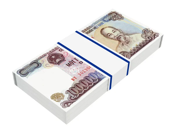 Βιετναμέζικα νόμισμα που απομονώνονται σε λευκό φόντο. — Φωτογραφία Αρχείου