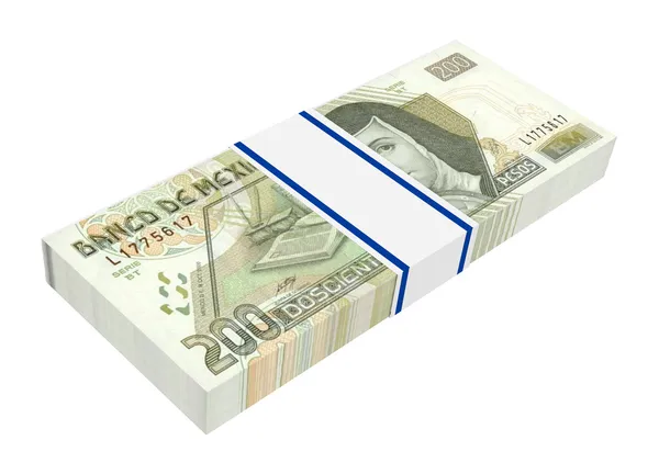 Meksykański pesos na białym tle. — Zdjęcie stockowe