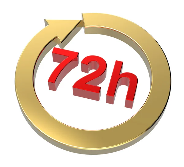 72 saat teslimat işareti.