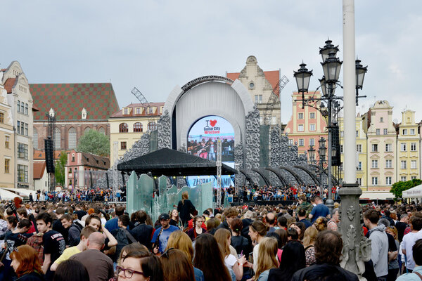 Guitar Guinness World Record event in Poland May 1, 2014