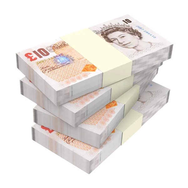 English money isolated on white background. — Stock Photo, Image