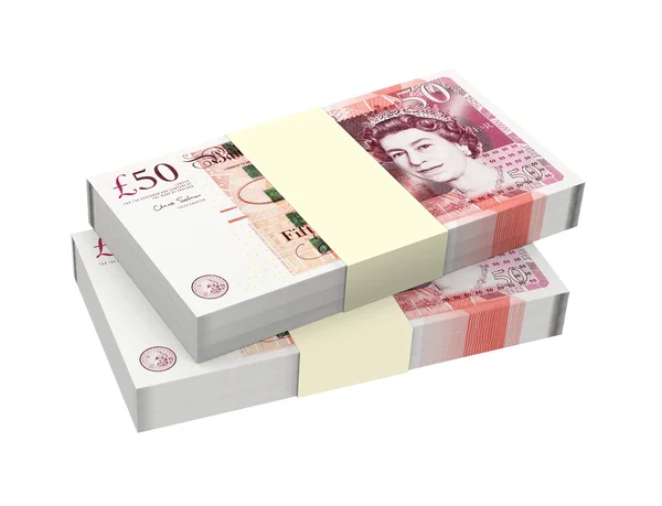 İngiliz parası beyaz zemin üzerine izole. — Stok fotoğraf