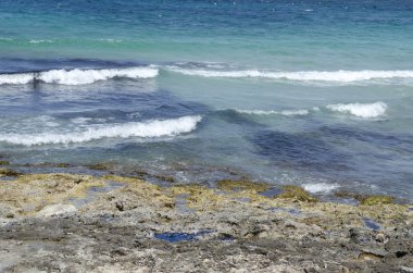 Akdeniz'in yaz gününde.