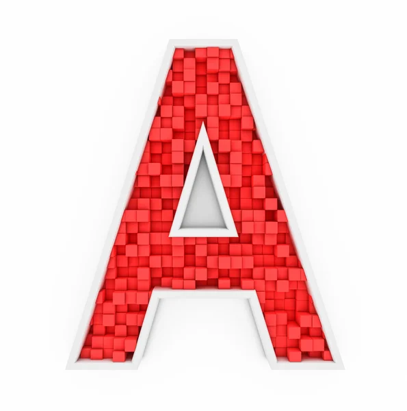 Красная буква А — стоковое фото