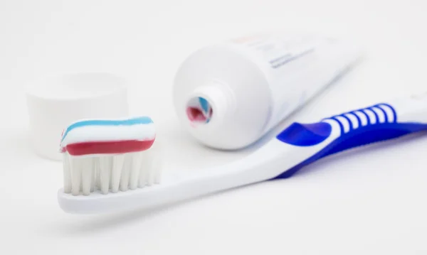 Tooth brush with tooth paste — Stock Photo, Image