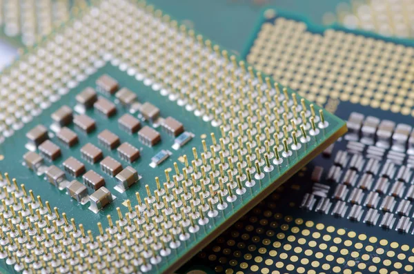 Circuit board of laptop CPU close-up — Stock Photo, Image
