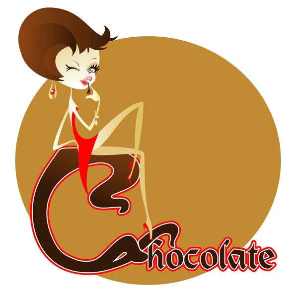 Menu design de barre de chocolat — Image vectorielle