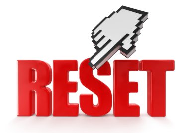 kırmızı el ve reset imleç