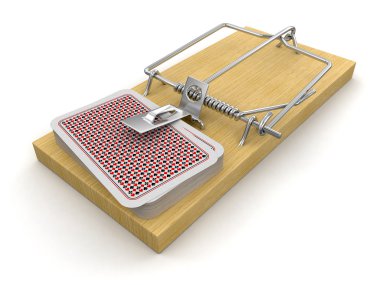 fare kapanı ve oyun kartları