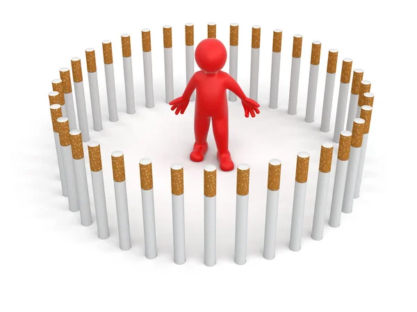 Homem com cigarros — Fotografia de Stock