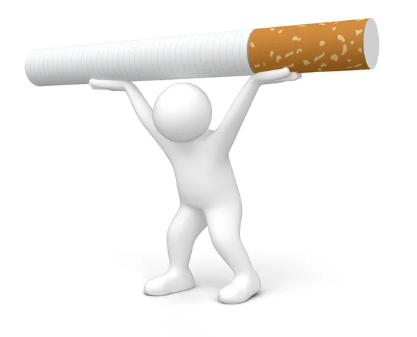 Man lift sigaret — Stockfoto