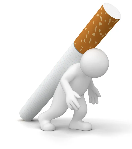 Férfi cigarettával — Stock Fotó