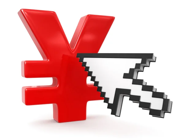 Yen arrow — Stock Photo, Image