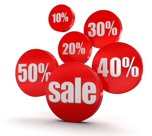 Prodej a procenta — Stock fotografie