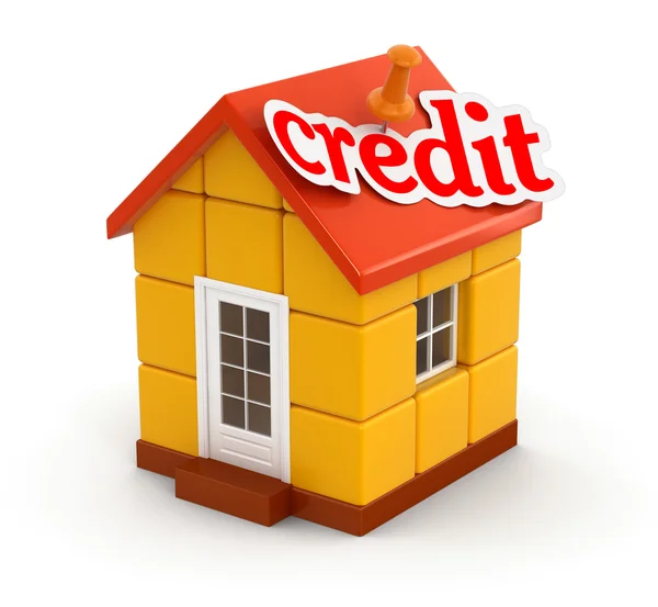 Dom i kredytu — Zdjęcie stockowe