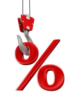 Vinç kanca üzerinde yüzde