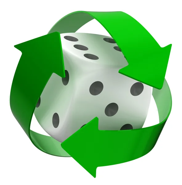 Recycle DIce — Stock Photo, Image