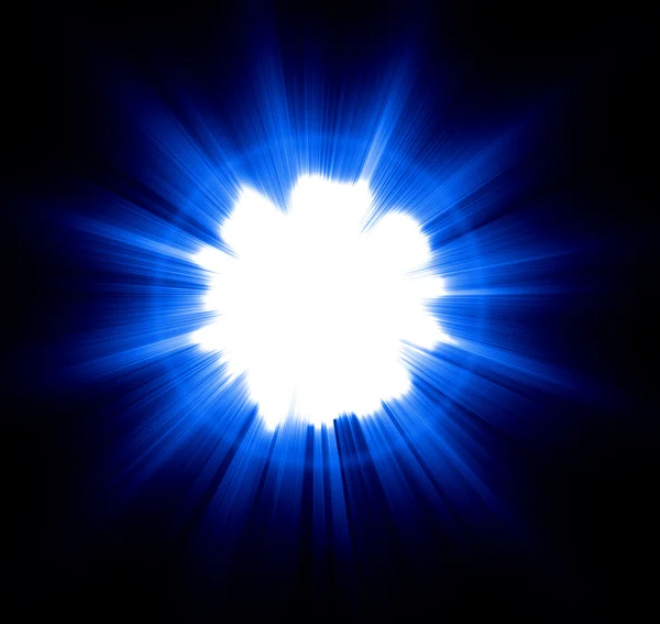 블루 빛 난 광선 — 스톡 사진