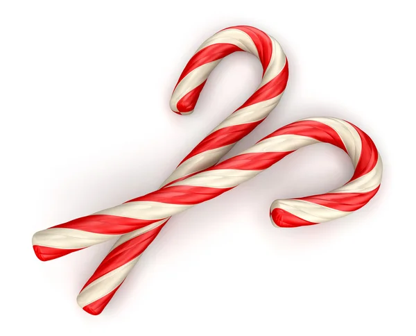 传统的圣诞节糖果手杖 — 图库照片