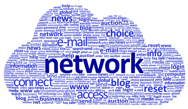 Netzwerk-Cloud — Stockfoto
