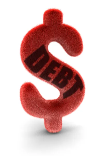 Fur Dollar Sign — Stock Photo, Image