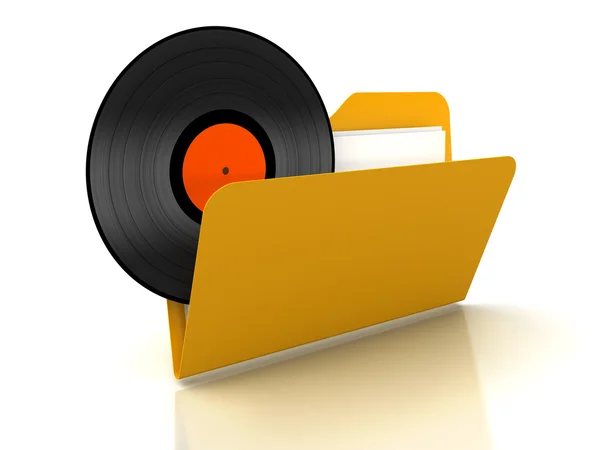 3D музична дискотека в теці — стокове фото
