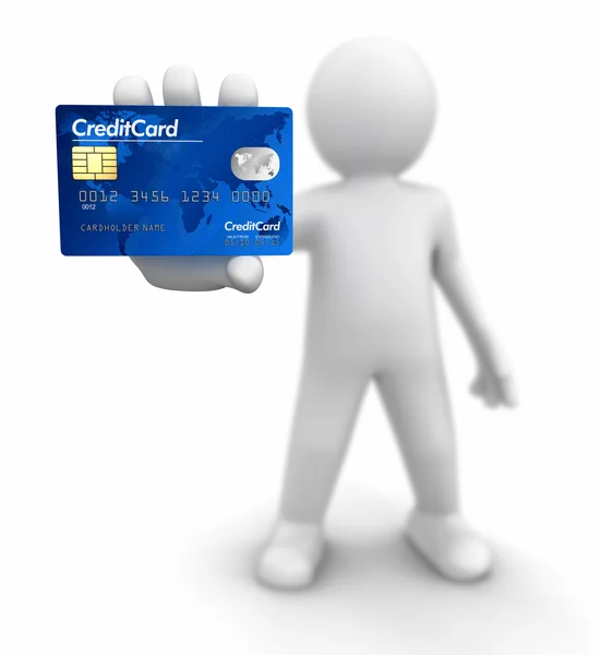 Man with Credit Card — Stock Photo, Image