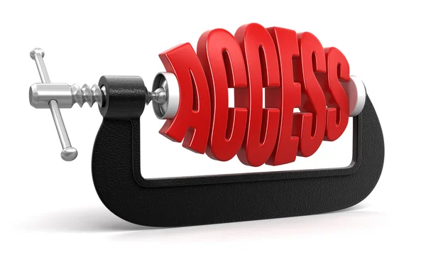 Access in clamp — Stock Photo, Image