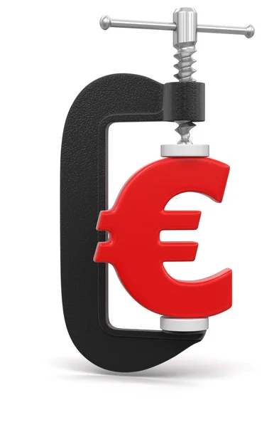 Euro v svorku — Stock fotografie