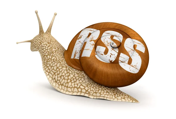 RSS snail — Stock Photo, Image