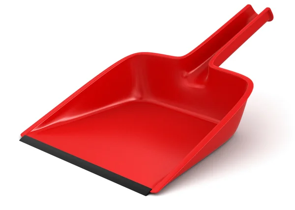 Red garbage scoop — Stock Photo, Image