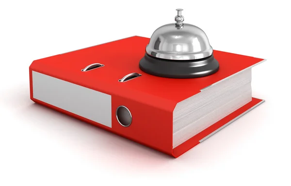 Service bell and Folder — Stock Photo, Image