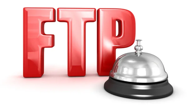 Campana de servicio y FTP — Foto de Stock