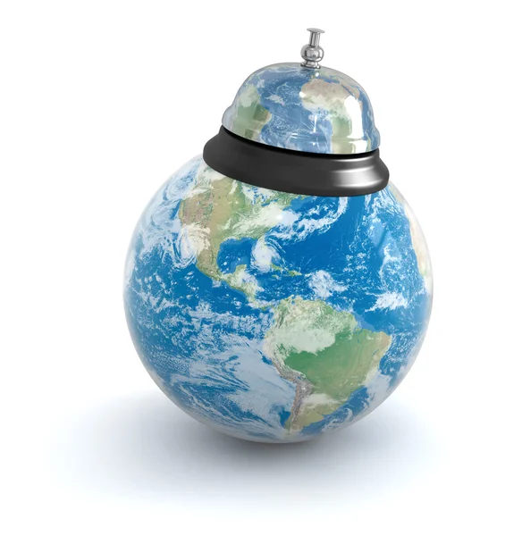 The bell and the globe — Stock Photo, Image