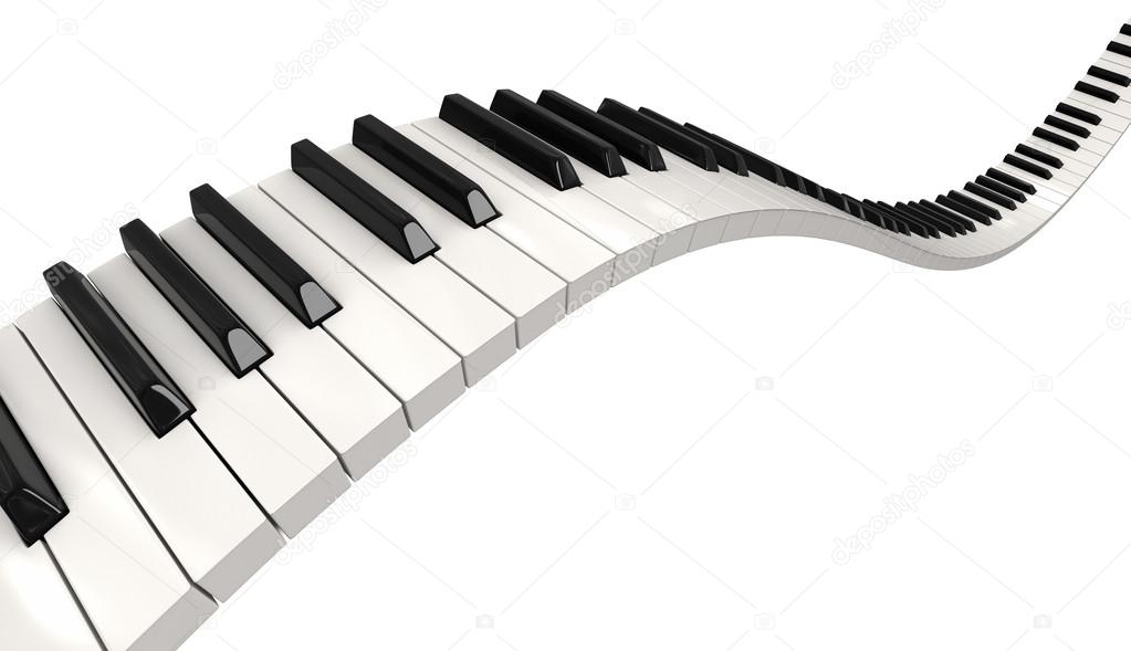 Piano Keyboard Wave Stock Photo Image By C Panama555