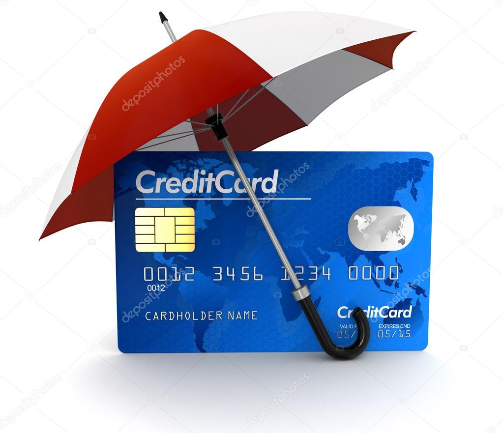 Credit Card under Umbrella