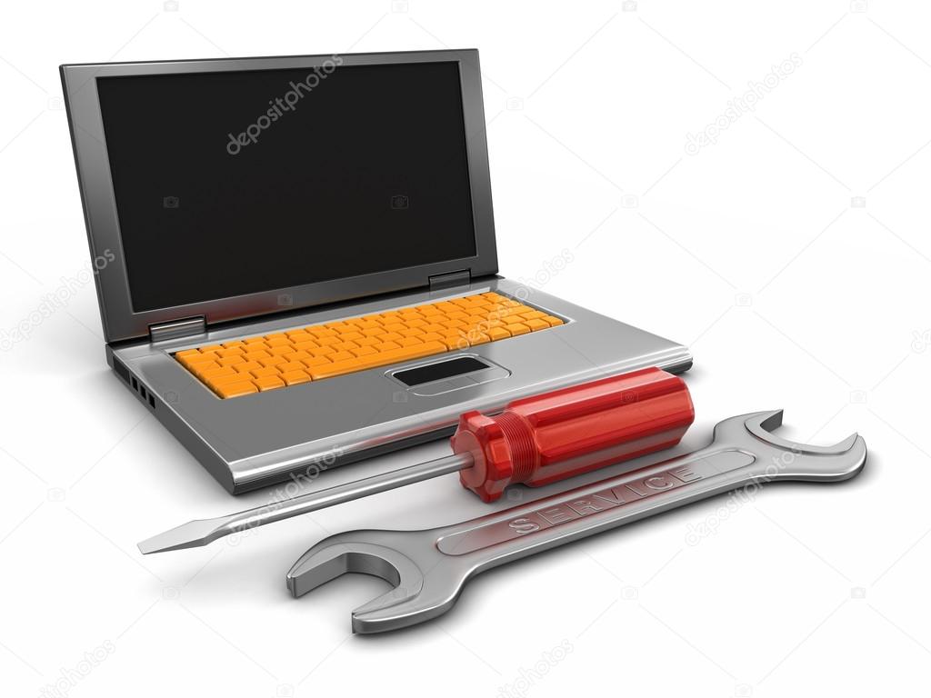 Laptop and tools