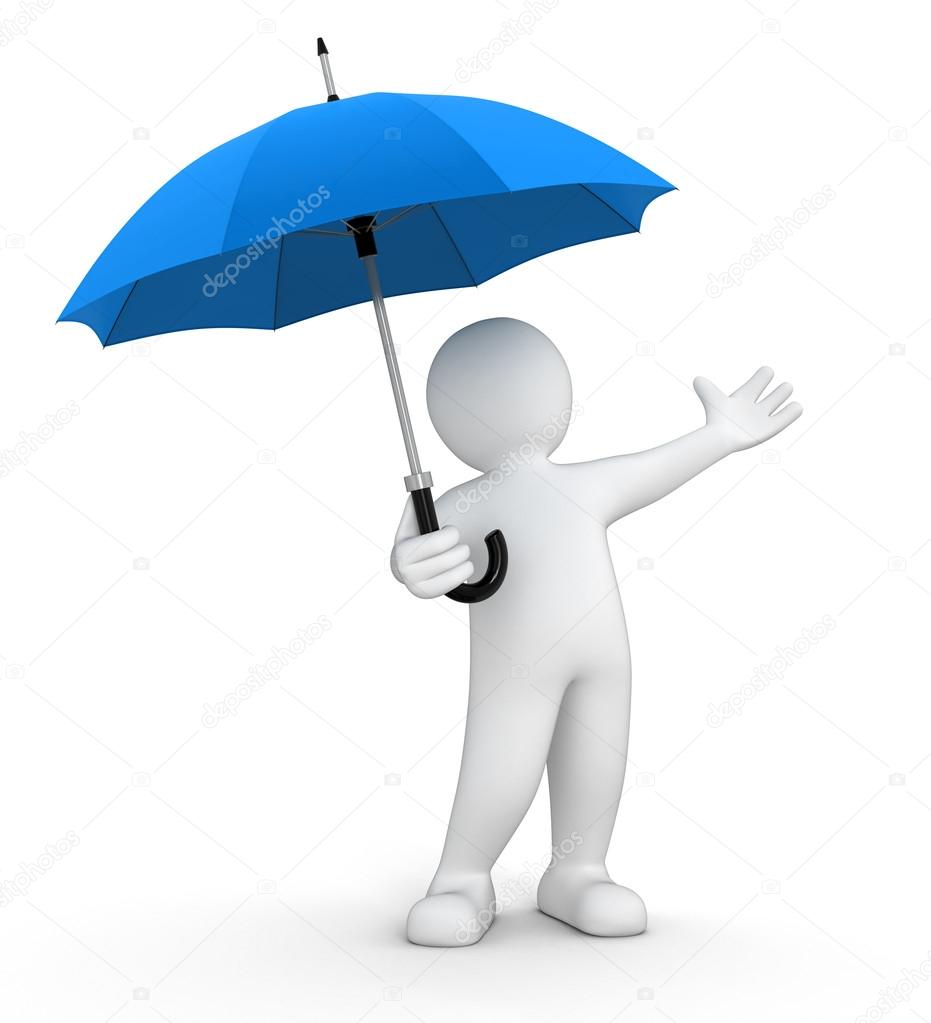 Man with Umbrella