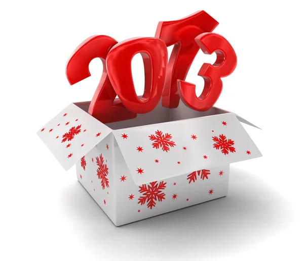 New year 2013 in box — Stock Photo, Image